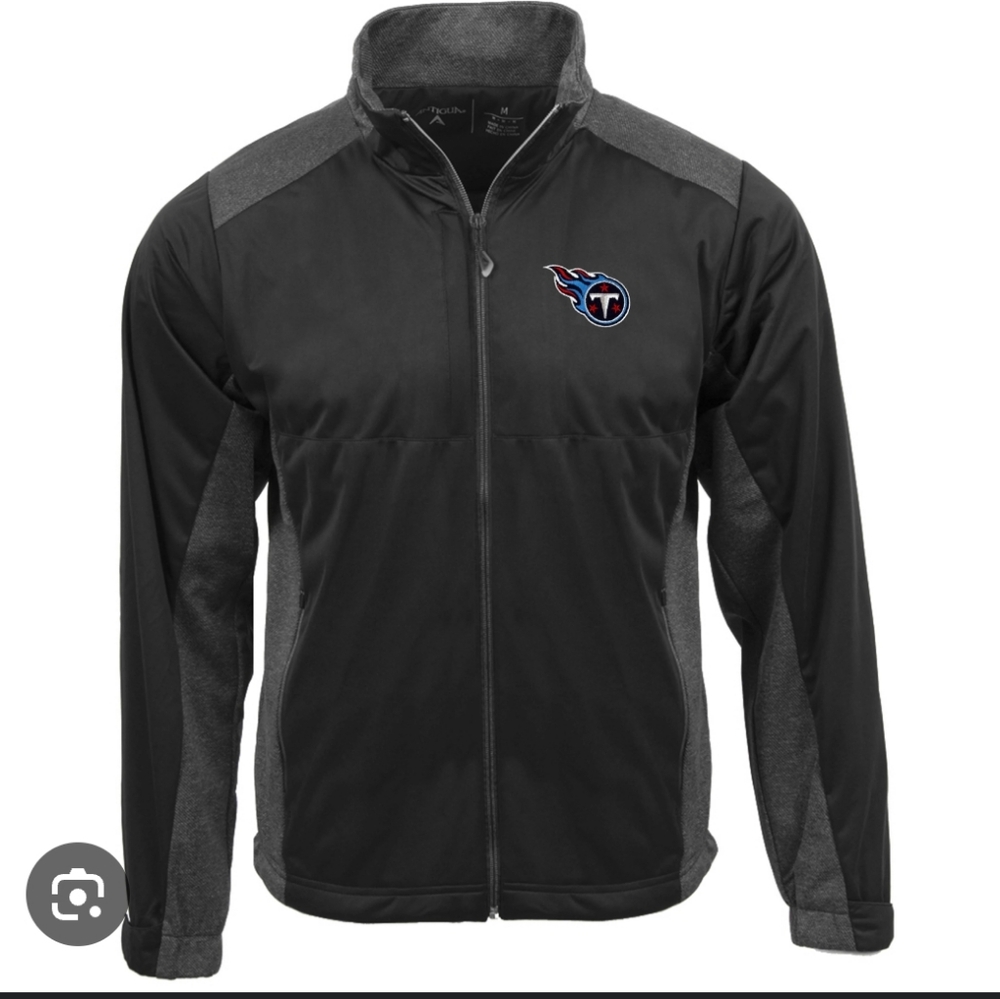 Men's Tennessee Titans Revolve Charcoal full zip jacket
